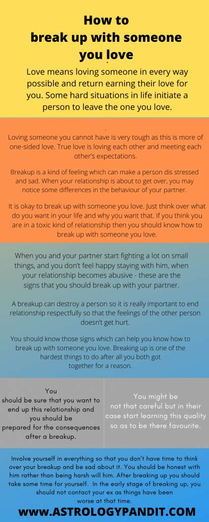 How To Break Up With Someone You Love Astrologypandit