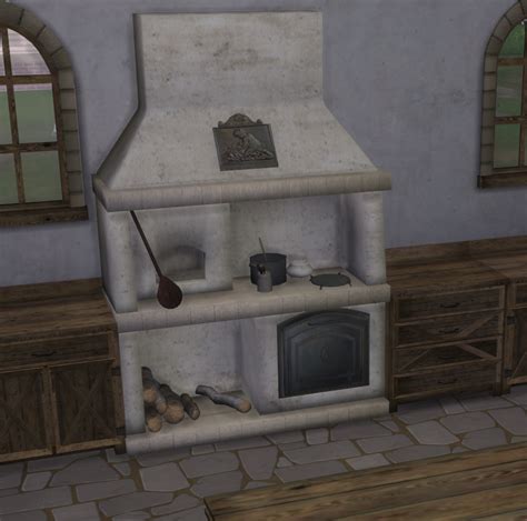 Four Medieval Stoves Adapted To Work With Ye Olde Cookbook The Sims 4