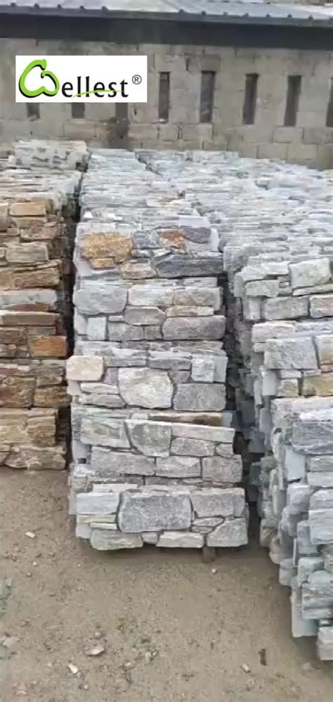 Blue Quartzite Stacked Natural Stone Cladding For Exterior Wall Buy