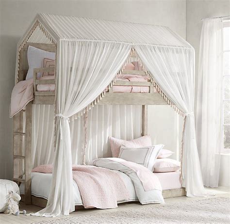 All textures in archive file. Cole Bunk Bed & Natural Tassel Voile Canopy | House bunk ...