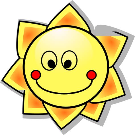 Sol Solar Desenhos Animados · Gráfico Vetorial Grátis No Pixabay