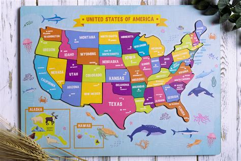 Printable United States Map Puzzle For Kids Make Your