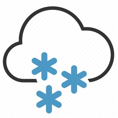 Heavy Snow Cloud Snowflakes Icon