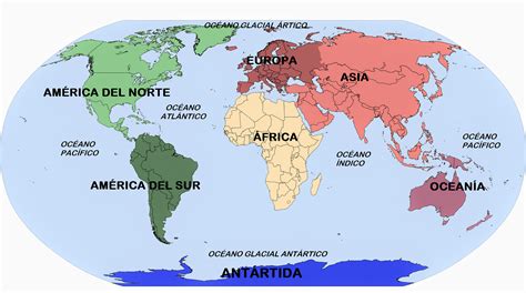 Lujo Mapa Planisferio Y Sus Continentes Images The Best Porn Website