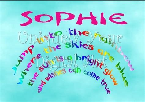 Items Similar To Sophie Jump Into The Rainbow Pdf Kids Nursery Art