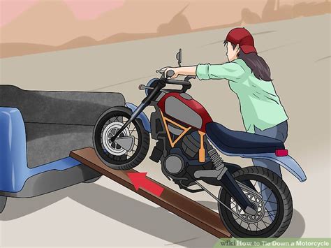 The alternative is to use proper care to secure your racer inside a trailer, with much the same care even with the use of an open trailer. How to Tie Down a Motorcycle: 12 Steps (with Pictures ...