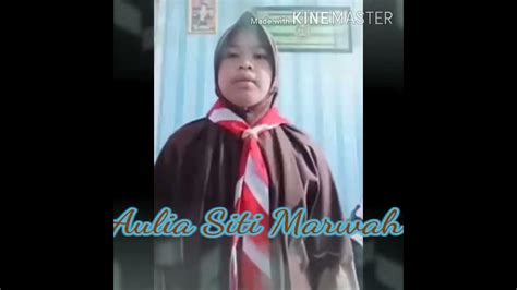 Tri Satya Pramuka Aulia Siti Marwah Youtube