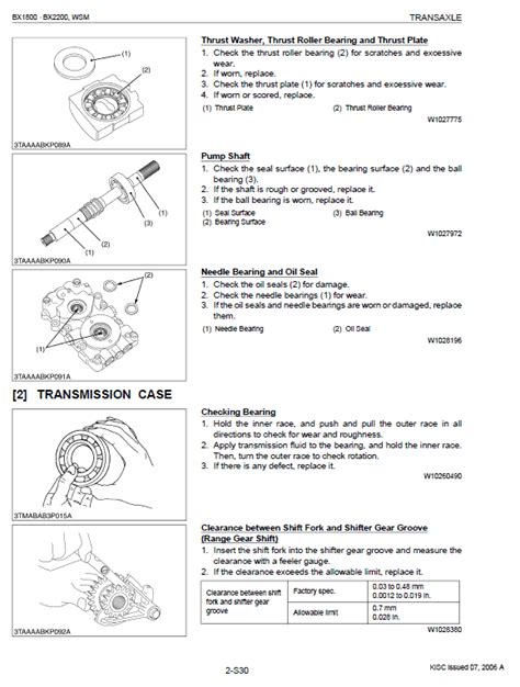 Kubota Bx1800 Bx2200 Tractor Workshop Service Manual