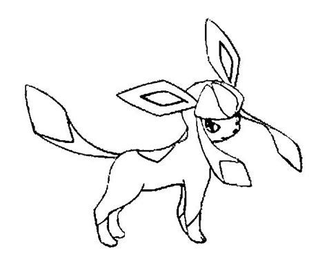 Coloring Pages Pokemon Glaceon Drawings Pokemon Pokemon Coloring