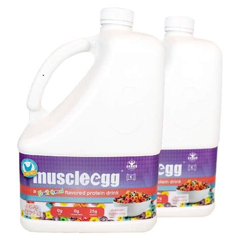 2 Gallons Fruit Cereal Muscleegg Cage Free Egg Whites