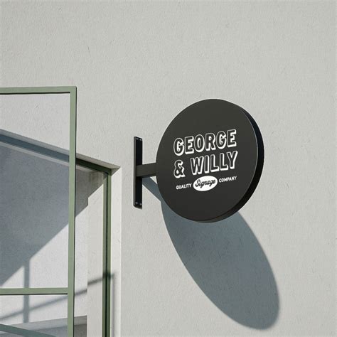 Round Store Sign 3d Circle Wall Sign George And Willy George And Willy Eu