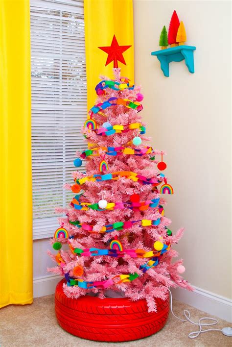 Bright And Colorful Christmas Trees Ideas To Make Them Lively