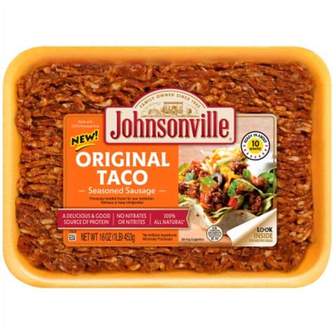 Johnsonville Original Taco Ground Pork Sausage 16 Oz Ralphs