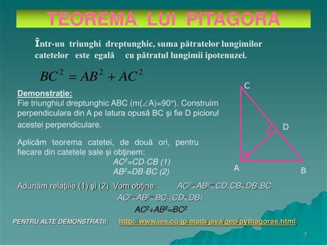 Ppt Teorema Lui Pitagora Powerpoint Presentation Id3872201