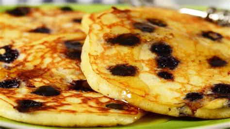 Blueberry Pancakes Recipe Demonstration Youtube