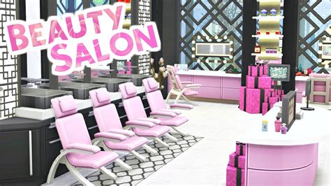 Beauty Salon Sims 4 Speed Build Youtube