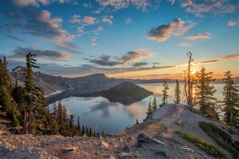 Crater Lake Sunrise Photograph By Christian Heeb Fine Art America