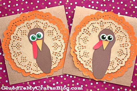paper doily turkey cards