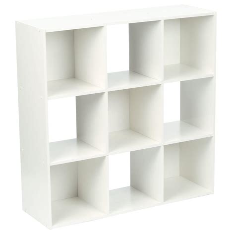Martha Stewart Living 36 In X 36 In White Stackable 9 Cube Organizer