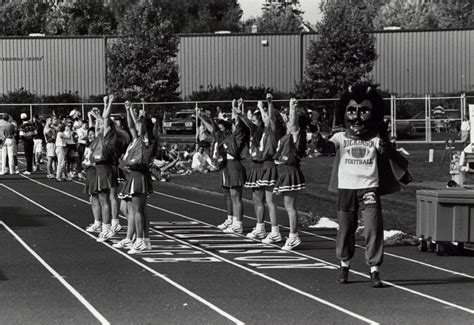 Cheerleaders And Red Devil At Homecoming 1992 Dickinson College