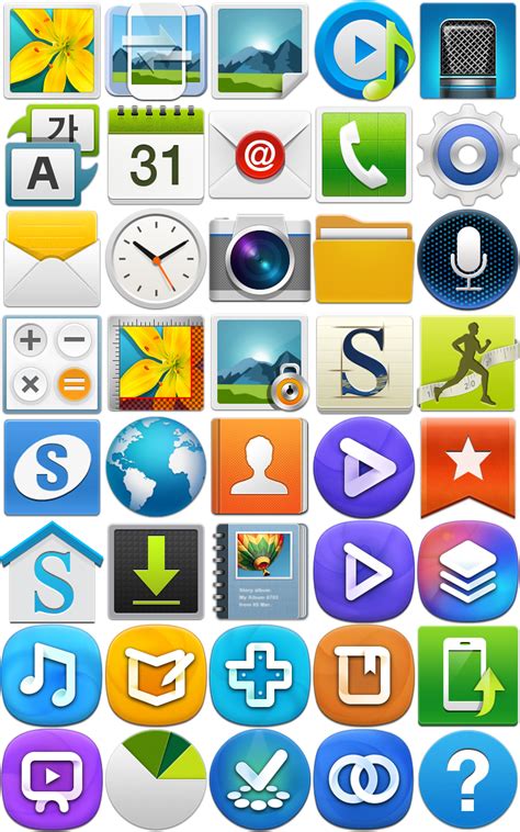 16 Samsung Application Icons Images Samsung Galaxy App Icons Samsung