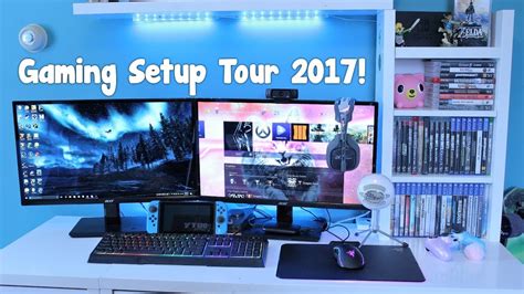 Gaming Setup Tour 2017 Pc Ps4 Xbox One Nx Youtube