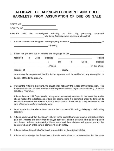 Sample Printable Closing 0010 Disclosure Due On Sale Form