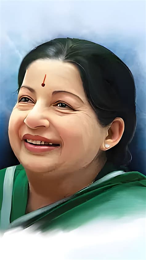 Jayalalitha Amma Oil Painting Actress Politician Hd Phone Wallpaper
