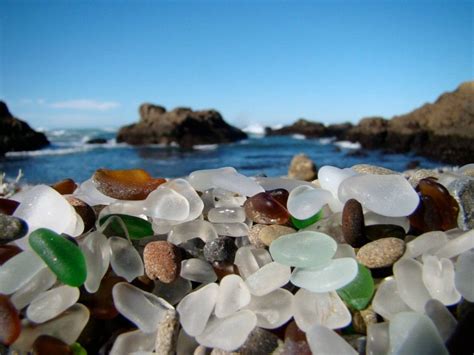 10 Stunning Photos Of Californias Glass Beach Beach Glass Glass