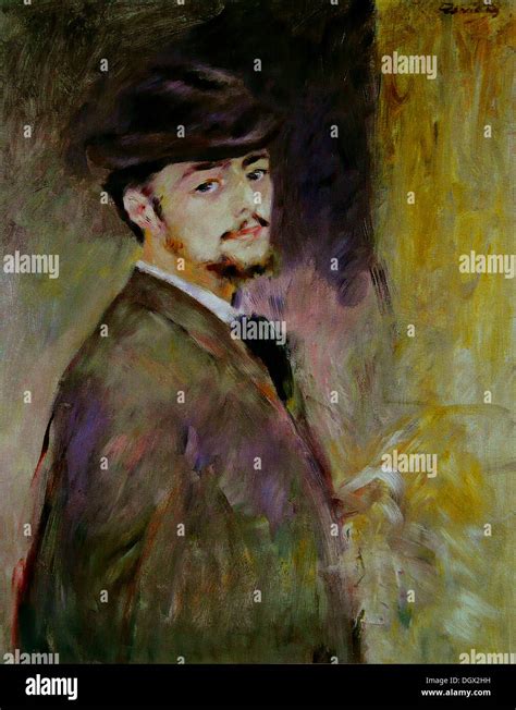 Self Portrait By Pierre Auguste Renoir 1876 Stock Photo Alamy