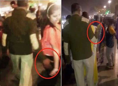 Disgusting Cop Caught Groping Women In Ahmedabad Indiatimes Com