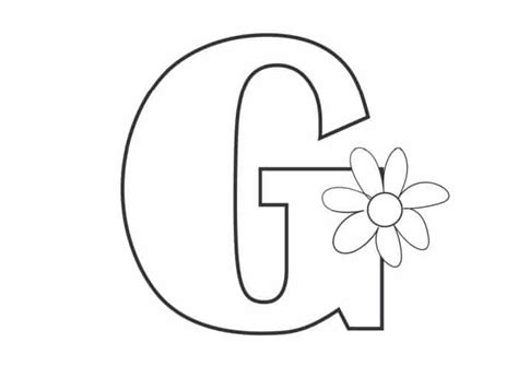 Printable Bubble Letters Flower Letter G Freebie Finding Mom