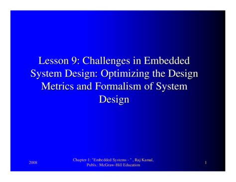 Pdf Lesson 9 Lesson 9 Challenges In Embedded Challenges In Embedded