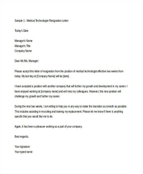 Letter Of Resignation In Healthcare Ylete