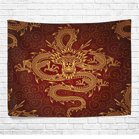 Popcreation Chinese Dragon Home Decor Collection Oriental Style