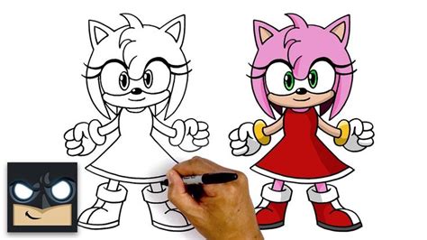 How To Draw Amy Rose Sonic The Hedgehog How To Draw Sonic Sonic