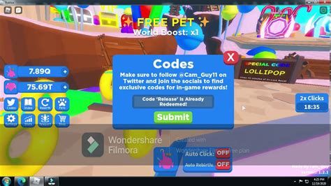Free Pet Candy Clicking Simulator Codes Youtube
