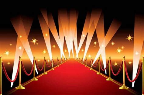 Celebrity Hollywood Gold Star Vip Red Carpet Scene Photo Backdrop Vinyl
