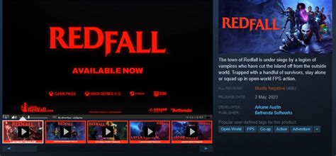 redfall is yet another game to launch with bad reviews wepc