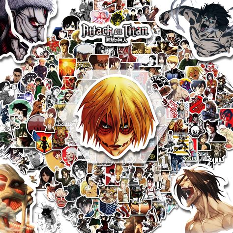 Buy Attack On Titan Stickers Pack 200pcs Aot Stickers For Anime Fans