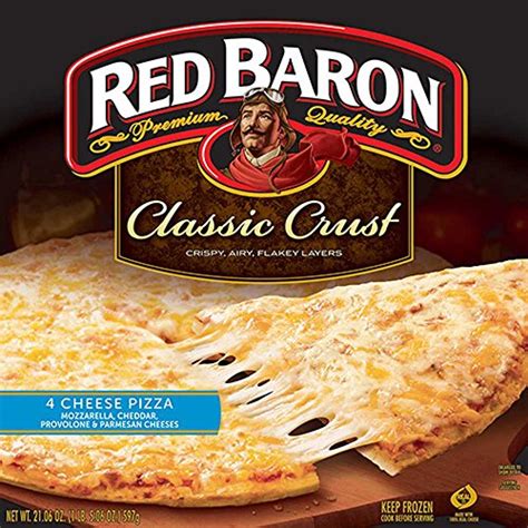 Red Baron Four Cheese Classic Crust Pizza 2106 Ounce 16 Per Case