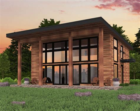 Bamboo Shed Roof Modern House Plan By Mark Stewart Home