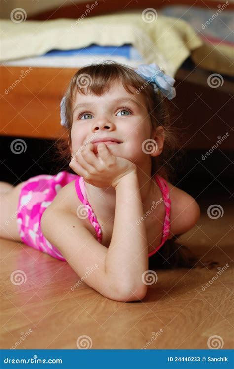 Dreaming Little Model Stock Image Image Of Thought Attentive 24440233