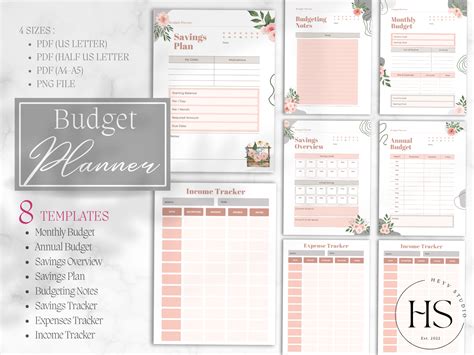 Printable Budget Planner PDF Graphic By Heyv Studio Creative Fabrica