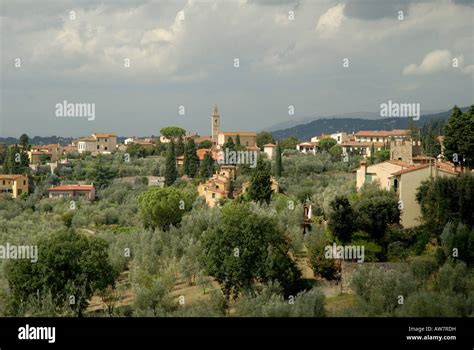 View Of Settignano From The Gardens Of The Villa Gamberaia At