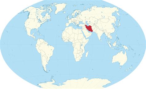 World Map Of Iran