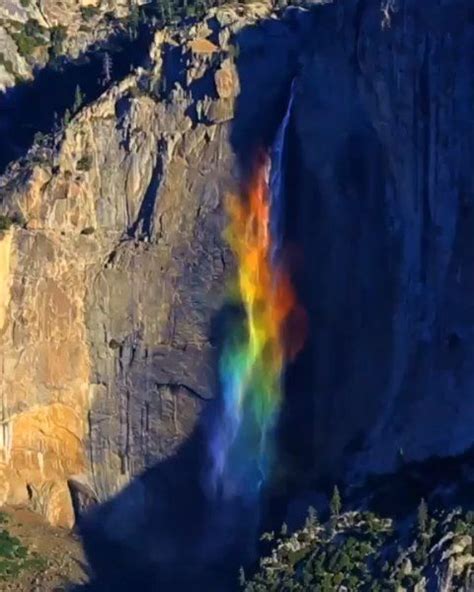 Rainbow Falls In Yosemite National Park California Usa A Video