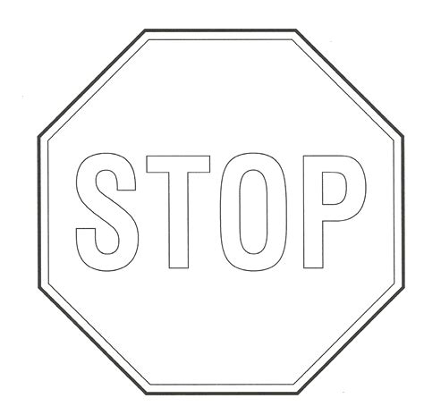 Collection of stop light coloring page (36). Free Stop Sign Outline, Download Free Stop Sign Outline ...
