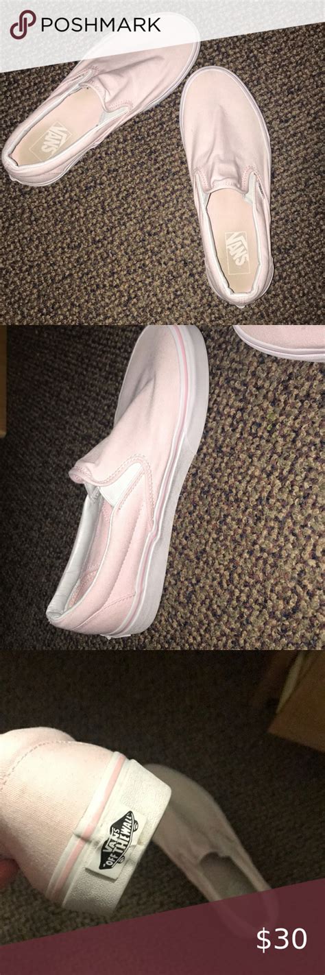 Light Pink Slip On Vans Vans Slip On Shoes Pink Slip On Vans Low