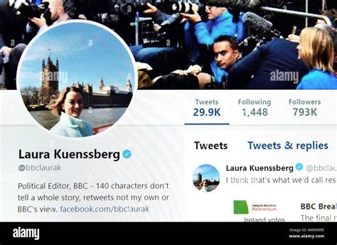 Laura Kuenssberg Twitter Page Hi Res Stock Photography And Images Alamy